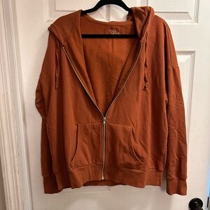 Rust Zip Up Jacket